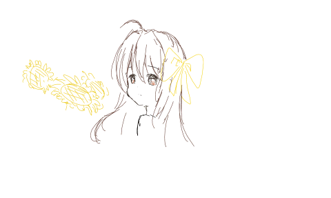 大黄色蝴蝶结，向日葵 by mrjackzhou 2026/1/10